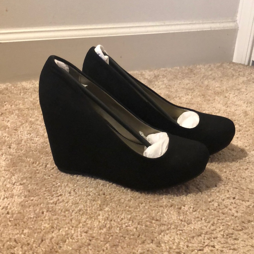 Suede heels